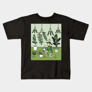 Retro Hobby Gardener Garden Gardener Kids T-Shirt